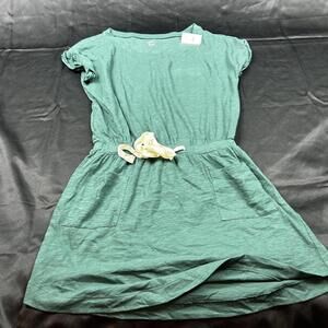 The Loft Beach womens green short sleeve thigh length dress